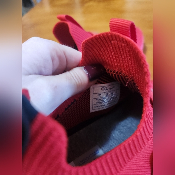 Champion Red And Black Slip On Sneakers Shoes Youth Size 7 Big Kids - Picture 6 of 9